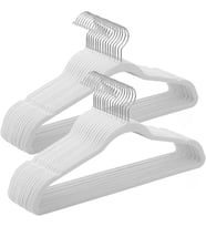 Songmics Kadife Elbise Askısı, 30'Lu Set, Askı, Ceket Askısı, 41,5 Cm Genişliğinde, Elbise Askısı, I (Çok Renkli)
