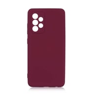 Samsung Galaxy A52 Kılıf Orj Lansman Serisi Pürüzsüz Esnek Kadife İç Kısım (Koyu Mor)