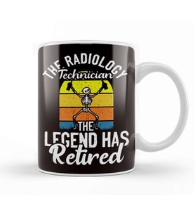 Retired Radiology Technician Rad Tech Radiographer Radiology Kupa Bardak Porselen
