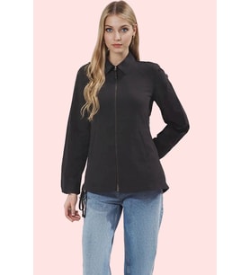 Kadın Pamuk Polyester Terrycotton Kumaş Gömlek Düz Desen Yaka Fitted Kalıp Günlük Şıklık Hafta Sonu (Siyah)