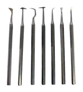 Seramik ve Gravür Oyma Seti Çelik 15 cm. 7'li 
