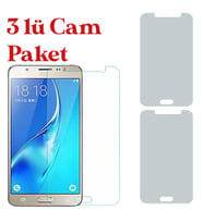 Samsung Galaxy J5 Uyumlu Temperli Kırılmaz Cam Ekran Koruyucu 3 Lü Set