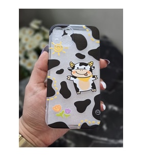 Iphone 14 Uyumlu Baskılı Şeffaf Telefon Kılıfı