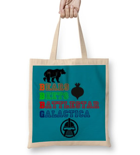 Bears Beets Battlestar Galactica 02 Bez Çanta Uzun Saplı