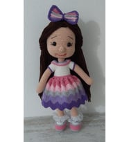 Karnaval Güzeli Bebek Amigurumi Organik Oyuncak