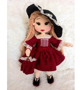 Prenses Lavinya Bebek Amigurumi Organik Oyuncak