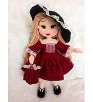 Prenses Lavinya Bebek Amigurumi Organik Oyuncak