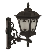 AVONNI BAP-68044-BSY-M1-OP Siyah Boyalı Dış Mekan Aydınlatma E27 Aluminyum Cam 40cm