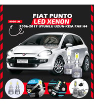 Fiat Punto 2006-2017 Uzun - Kısa Far Uyumlu Şimşek Etkili Led Xenon Performance Series H4
