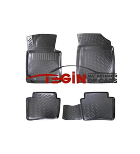 Hyundai Elantra 2011 3D Havuzlu Paspas Siyah