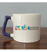 Benim Bedenim, Benim Kararım Baskılı Kadınlar Günü Mor Kulplu D Kupa