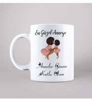 Anneler Günü ( En Güzel Anneye ) Tasarımlı Kupa