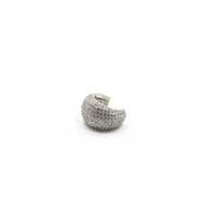 Zirkon Taşlı Kalın Halka Earcuff – Gümüş, Sıkıştırmalı, Anti Alerjik Kıkırdak Küpe