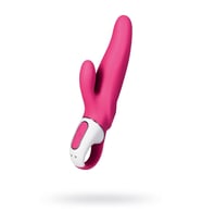 Satisfyer Vibratör Vibes Mr Tavşan Vibratör, silikon, kırmızı, 22,1 cm