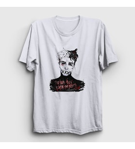 Presmono Unisex Beyaz Hate XXXTentacion T-Shirt 47909tt