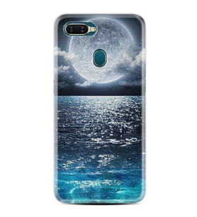 Oppo A5S A15 A16 A54 A55 A73 A74 Kılıf Desemli Silikon Great Moon 1301