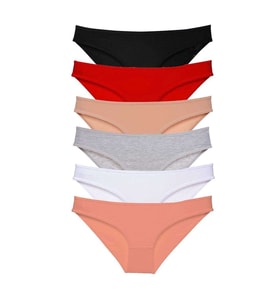 6 adet Süper Eko Set Likralı Kadın Slip Külot Renk 1