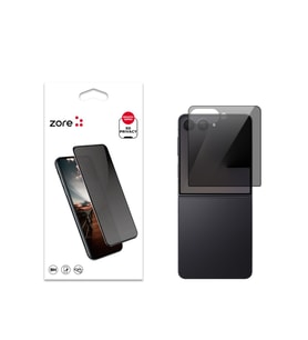 Samsung Galaxy Z Flip 7 Privacy Temperli Full Ekran Koruyucu New (Siyah)