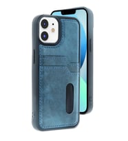 Apple iPhone 11 Kılıf Sara Kartvizitli Deri Kılıf - Lacivert