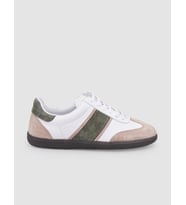 %100 Hakiki Deri Beyaz Bağcıklı Kadın Sneaker