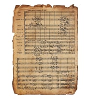 Beethoven'ın Antik Kağıt Tablo Ahşap Poster Dekoratifnda 9.