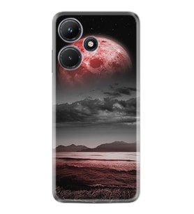 Infınix Hot 30i Kılıf Resimli Desenli Silikon Platinium Series Red World 1836
