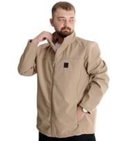 Mode XL Büyük Beden Erkek Mont Waterproof Softshell 21232 Bej