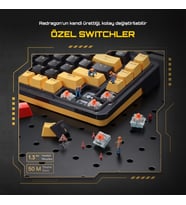 Redragon %75 Gasket Mekanik Switch RGB Kablolu Oyuncu Klavyesi SK-649