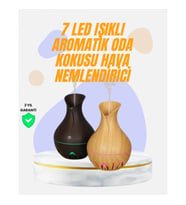 Mey İthalat® Led Işıklı Ultrasonik Oda Nemlendirici ve Uçucu Yağ Difüzörü