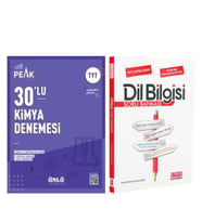 Ünlü Yayıncılık TYT Kimya Best Peak 30 lu Denemesi ve AKM Dil Bilgisi Soru Bankası Seti 2 Kitap