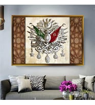 Altın Çerçeveli dekoratif tablo a522 (Gold)