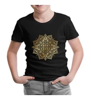 Golden Mandala  Siyah Çocuk Tshirt