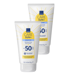 SUN+ PROTECT Hassas Ciltler İçin Nemlendirici Güneş Kremi SPF 50 150 Ml. İkili Paket