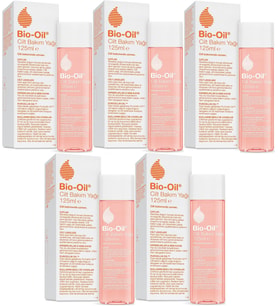 Bio-Oil Çatlak Oluşumunu Önleyici Cilt Bakım Yağı 125ML (Yeni Formül) (5 Li Set)
