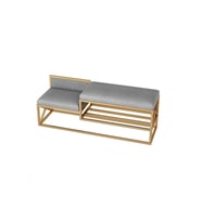 Lulu Gold Metal Gri Benç Ayakkabılık