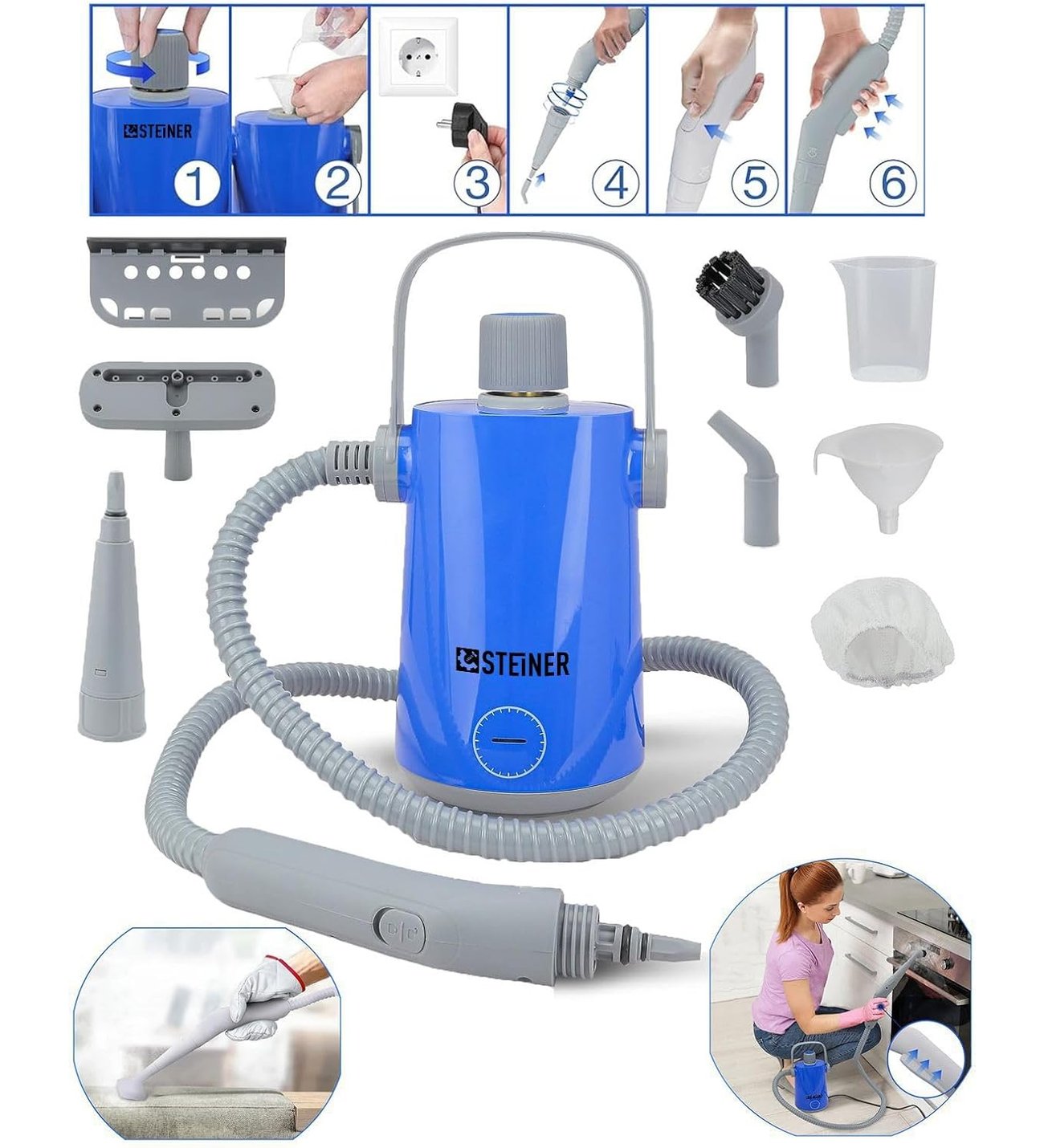 Steiner Alman Easyfix Series Profesyonel Buharlı Temizleyici