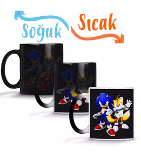 Sonic Sihirli Kupa Bardak Porselen
