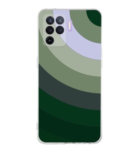 PrintiFy Oppo Reno 5 Lite Uyumlu Kamera Korumalı Renk Cümbüşü C Tasarımlı Şeffaf Silikon Kılıf