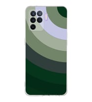 PrintiFy Oppo Reno 5 Lite Uyumlu Kamera Korumalı Renk Cümbüşü C Tasarımlı Şeffaf Silikon Kılıf