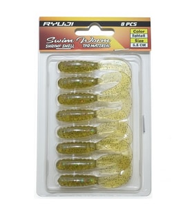 Ryuji Swim Worm 5,5cm TPR Kokulu Silikon Yem Light Oil