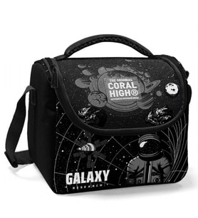 Coral High Siyah Galaxy Isı Yalıtımlı Beslenme Çantası - Kız Çocuk