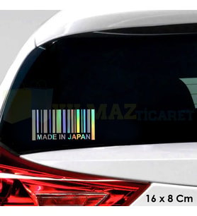 Honda Yamaha Suzuki Kawasaki Made İn Japan Hologram Oto Sticker Motosiklet Etiket 16 x 8 Cm