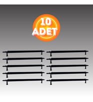 Klipso Mat Siyah 96 MM Metal Lüks Çekmece Dolap Mobilya Kulpları (10 ADET)
