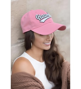 Premium Hawaii Nakışlı Pamuk Şapka  Trucker Kep (Pembe)