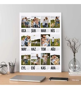 Kişiye Özel Fotoğraflı Poster 2027 Takvim, Kişiye Özel Fotoğraflı Duvar Takvimi - 50x70cm