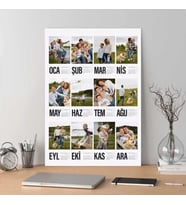 Kişiye Özel Fotoğraflı Poster 2027 Takvim, Kişiye Özel Fotoğraflı Duvar Takvimi - 50x70cm