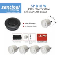 Sentinel Park Sensörü Ses İkazlı 18mm Beyaz
