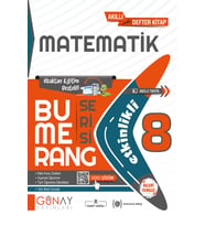 Günay Yayınları Güncel 8. Sınıf Matematik Bumerang Etkinli Konu Anlatımlı Soru Bankası Yeni Nesil (Çok Renkli)