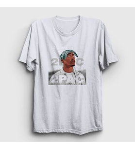 Presmono Unisex Beyaz 2pac Tupac Shakur T-Shirt 45407tt