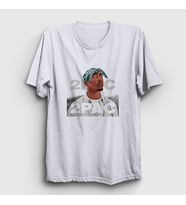 Presmono Unisex Beyaz 2pac Tupac Shakur T-Shirt 45407tt